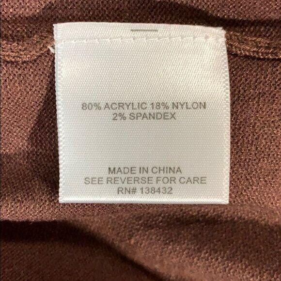 ModCloth Womens Button Detail Pullover Tunic Sweater High Low Brown Medium - Picture 13 of 14